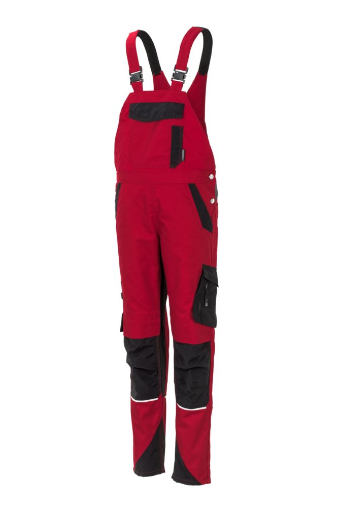 Produktbild Planam Norit Damen Latzhose rot schwarz Größe 44 bild 2