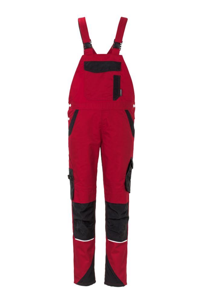 Produktbild Planam Norit Damen Latzhose rot schwarz Größe 46