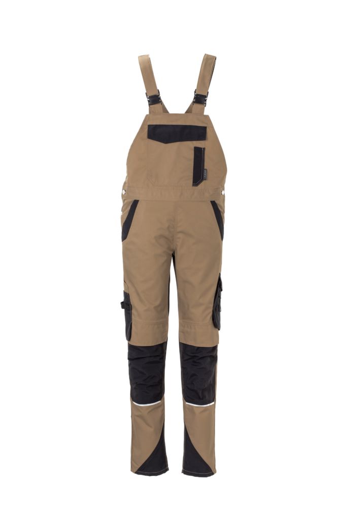Produktbild Planam Norit Damen Latzhose sand schwarz Größe 40