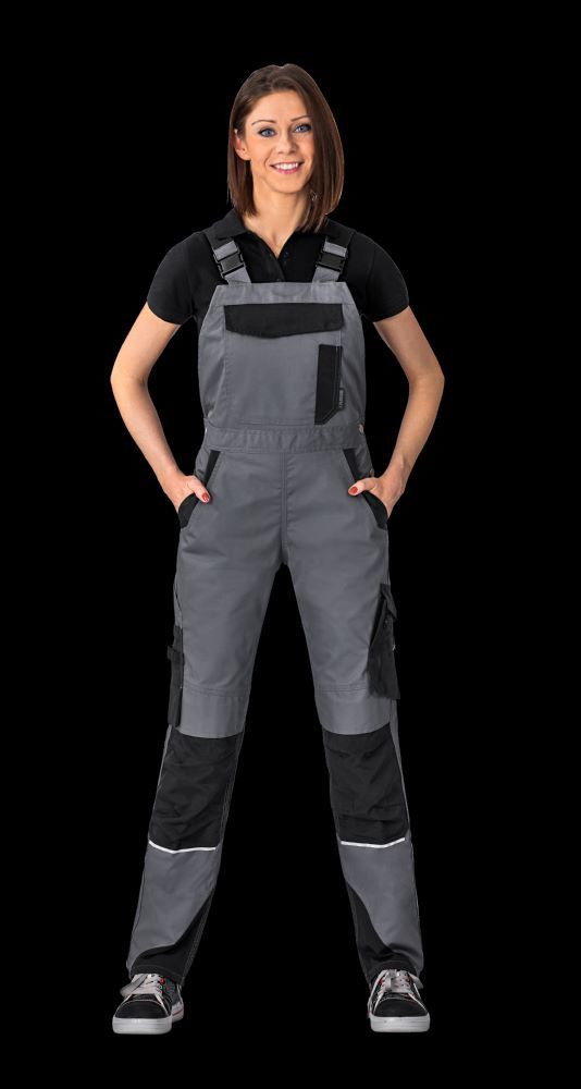 Produktbild Planam Norit Damen leichte Latzhose schiefer schwarz Gr. 36 bild 5