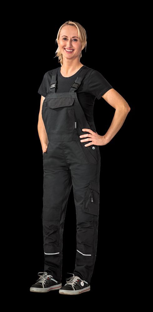 Produktbild Planam Norit Damen Latzhose in der Farbe schwarz Gr. 54 bild 5