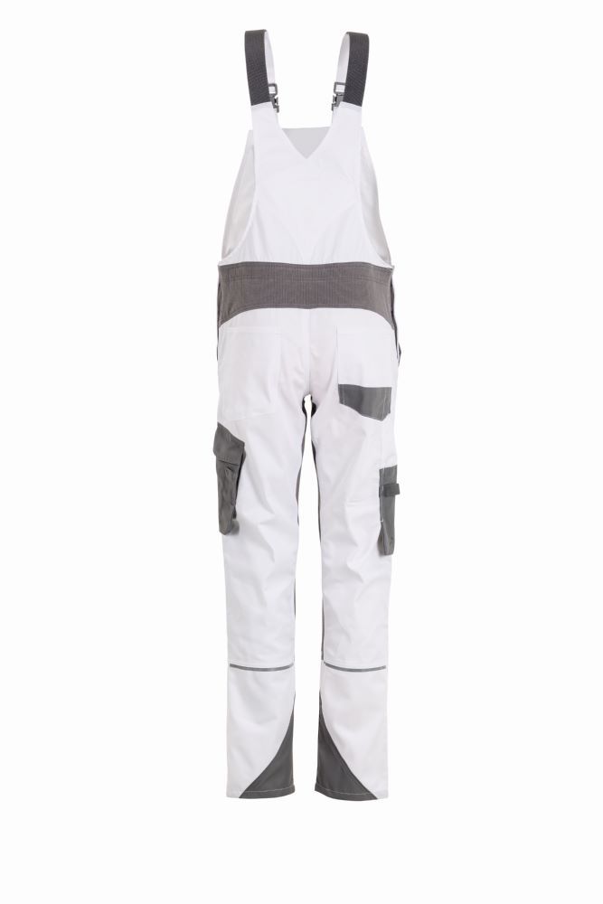 Produktbild Planam Norit Damen Latzhose mit Knietaschen weiß zink Gr. 42 bild 5