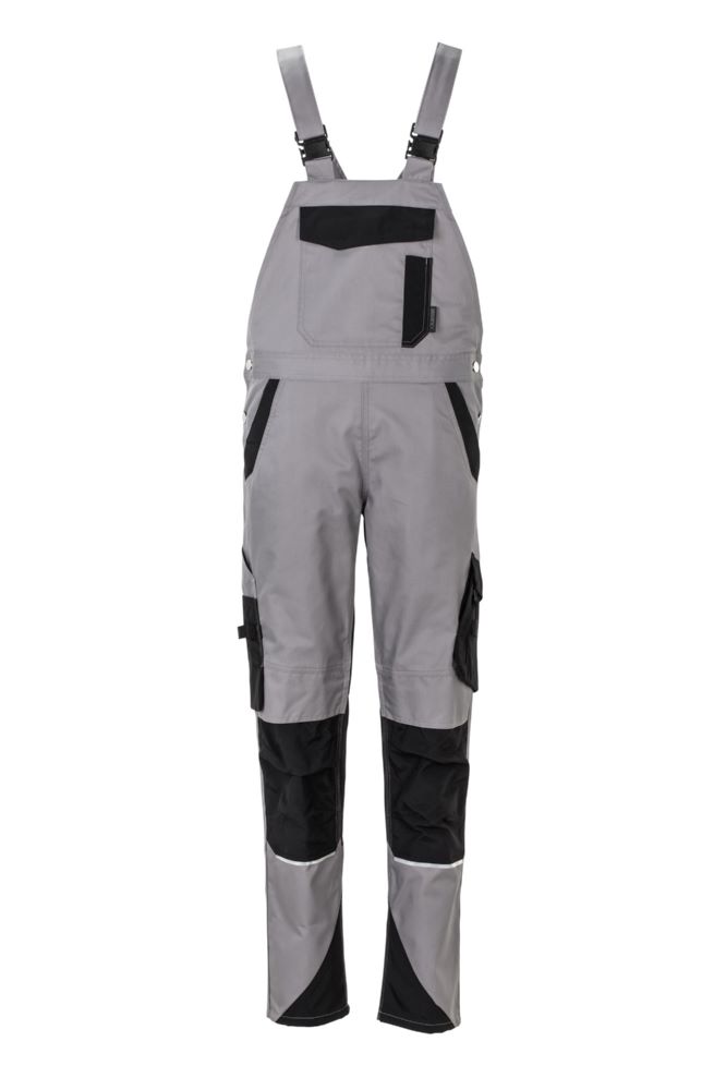 Produktbild Planam Norit Damen Latzhose zink schwarz Größe 40