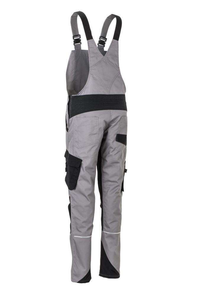 Produktbild Planam Norit Damen Latzhose zink schwarz Größe 54 bild 6