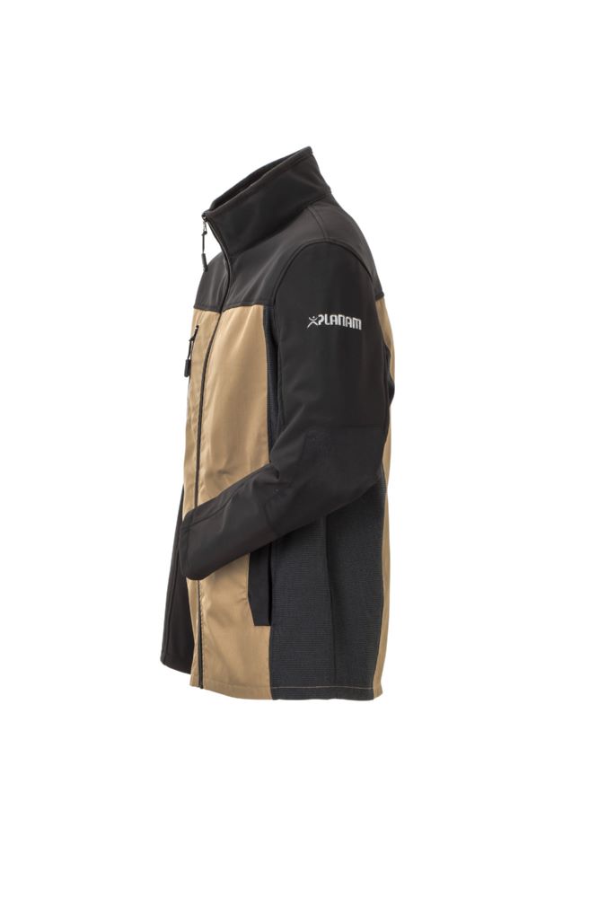 Produktbild Planam Norit Herren Hybridjacke sand schwarz Größe 44 bild 2