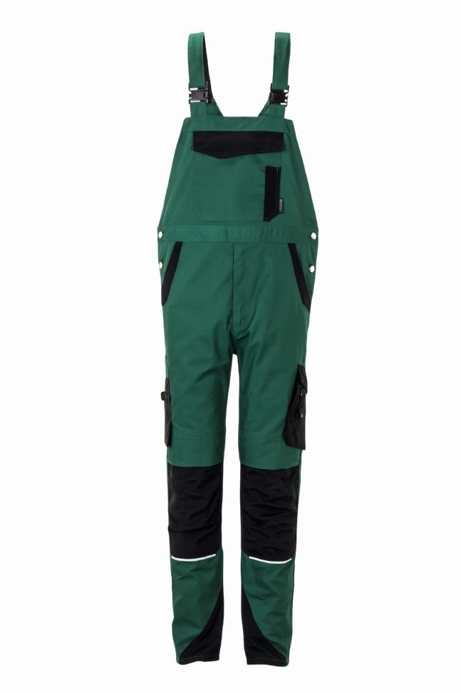 Produktbild Planam Norit Herren leichte Latzhose grün schwarz Gr. 29