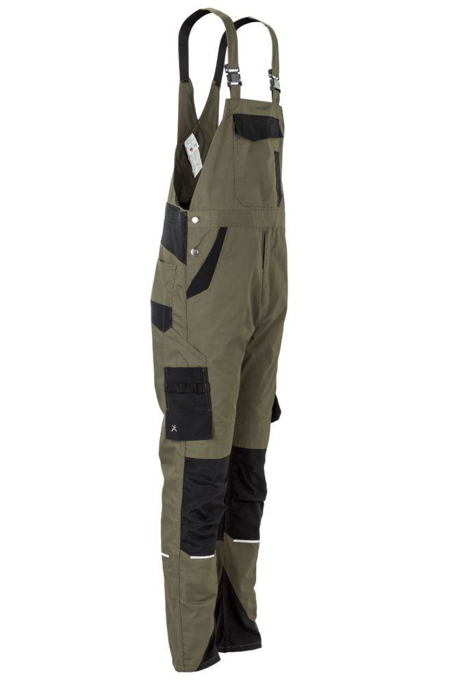 Produktbild Planam Norit Herren Latzhose oliv schwarz Größe 52 bild 11