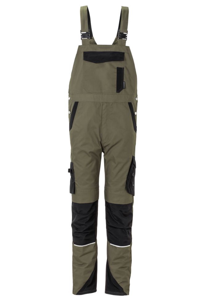 Produktbild Planam Norit Herren Latzhose oliv schwarz Größe 110