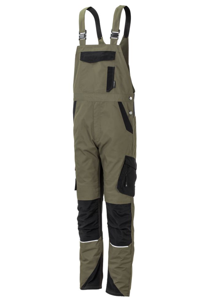 Produktbild Planam Norit Herren Latzhose oliv schwarz Größe 110 bild 2