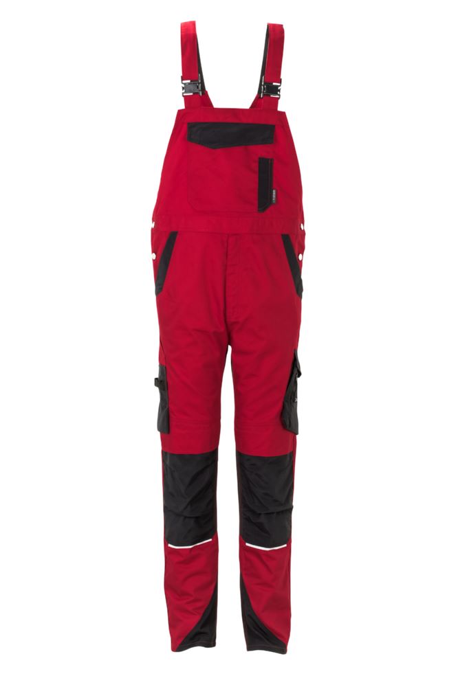 Produktbild Planam Norit Herren Latzhose rot schwarz Größe 48