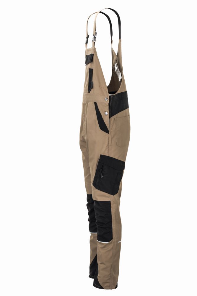 Produktbild Planam Norit Herren leichte Latzhose sand schwarz Gr. 54 bild 7