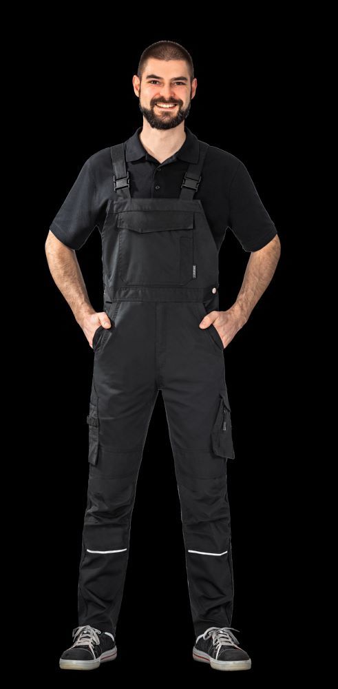 Produktbild Planam Norit Herren leichte Latzhose schwarz Gr. 52 bild 5