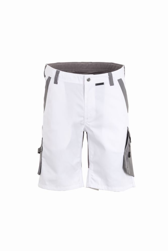 Produktbild Planam Norit Herren Shorts mit Oberschenkeltaschen weiß zink Gr. L