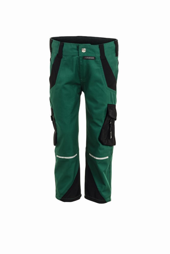 Produktbild Planam Norit Kids leichte Bundhose in grün und schwarz Gr. 134 140
