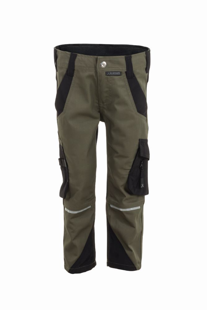 Produktbild Planam Norit Kids leichte Bundhose in der Farbe oliv schwarz Gr. 86 92