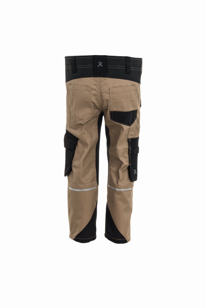 Produktbild Planam Norit Kids Bundhose mit Reflexstreifen sand schwarz Gr. 122 128 bild 5