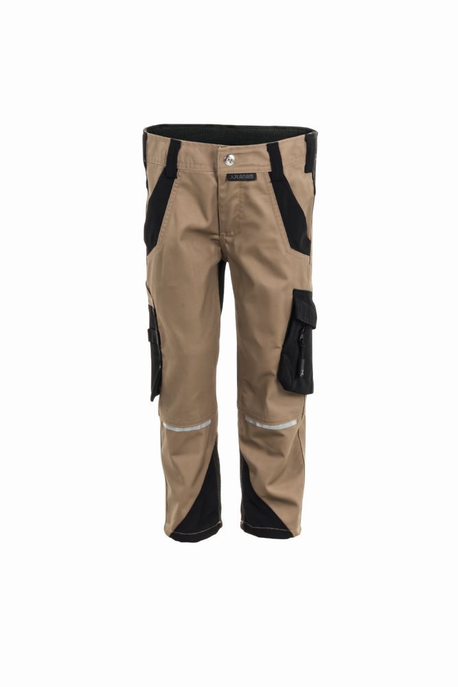 Produktbild Planam Norit Kids Bundhose mit Reflexstreifen sand schwarz Gr. 146 152