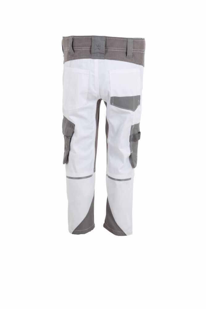 Produktbild Planam Norit Kids Bundhose mit Knietaschen in weiß und zink Gr. 158 164 bild 5