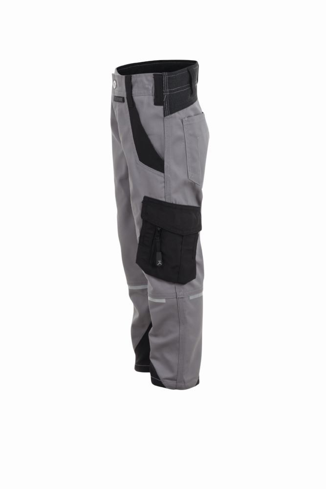 Produktbild Planam Norit Kids Bundhose mit Knietaschen in zink und schwarz Gr. 86 92 bild 6