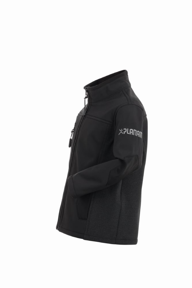 Produktbild Planam Norit Kids Pure Softshelljacke in der Farbe schwarz Gr. 110 116 bild 6