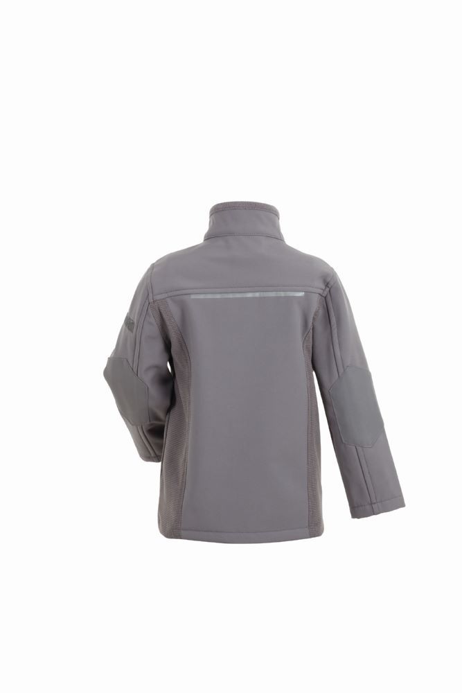 Produktbild Planam Norit Kids leichte Pure Softshelljacke in der Farbe zink Gr. 110 116 bild 5
