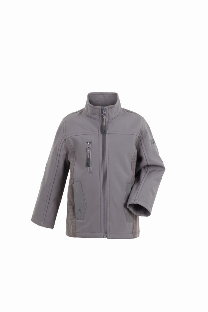 Produktbild Planam Norit Kids Pure Softshelljackemit Brusttasche und Reißverschluss zink Gr.158 164 bild 1