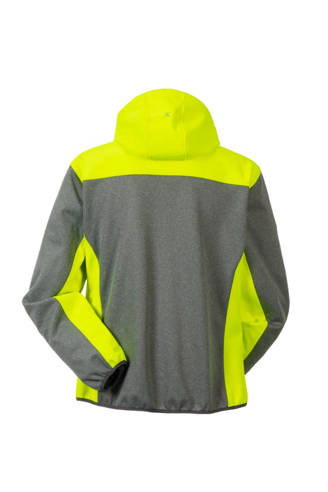 Produktbild Planam Outdoor Kontrast Softshelljacke grau gelb Größe M bild 3