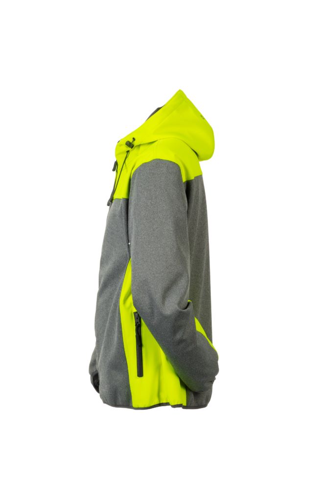 Produktbild Planam Outdoor Kontrast Softshelljacke grau gelb Größe XL bild 2