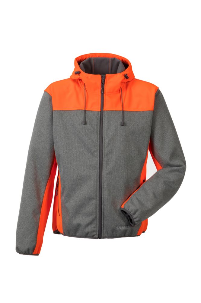 Produktbild Planam Outdoor Kontrast Softshelljacke grau orange Größe M