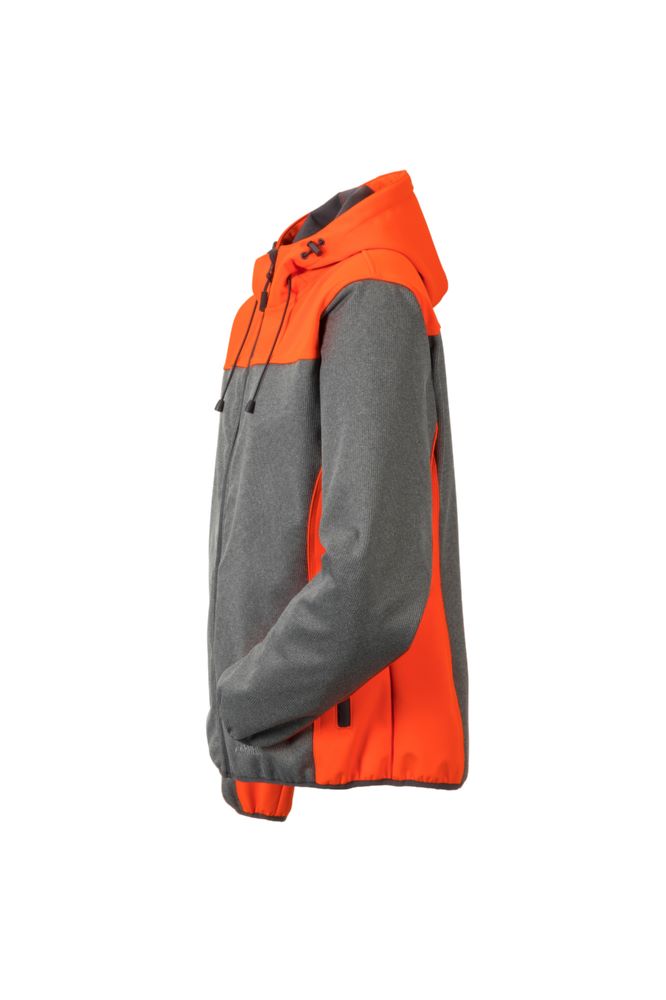 Produktbild Planam Outdoor Kontrast Softshelljacke grau orange Größe M bild 2