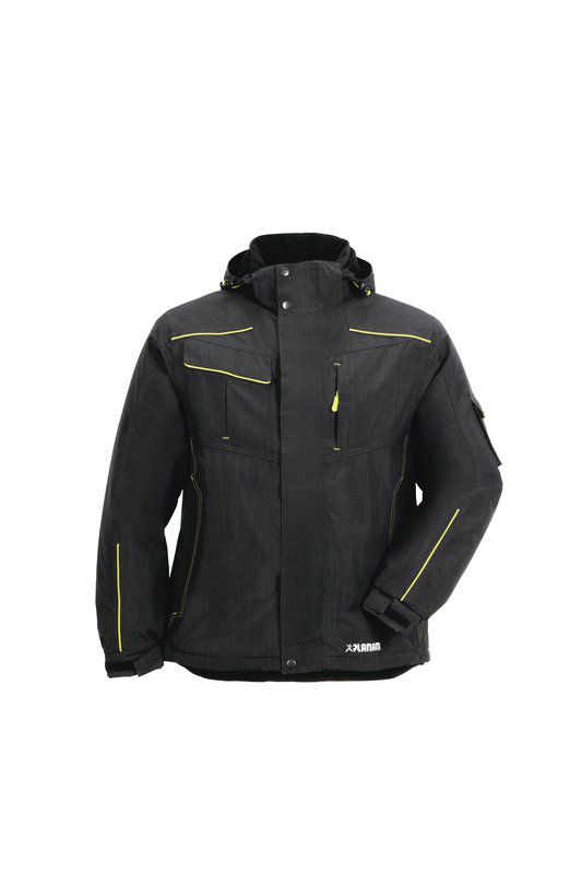 Produktbild Planam Outdoor Neon Regenjacke grau grün Größe M