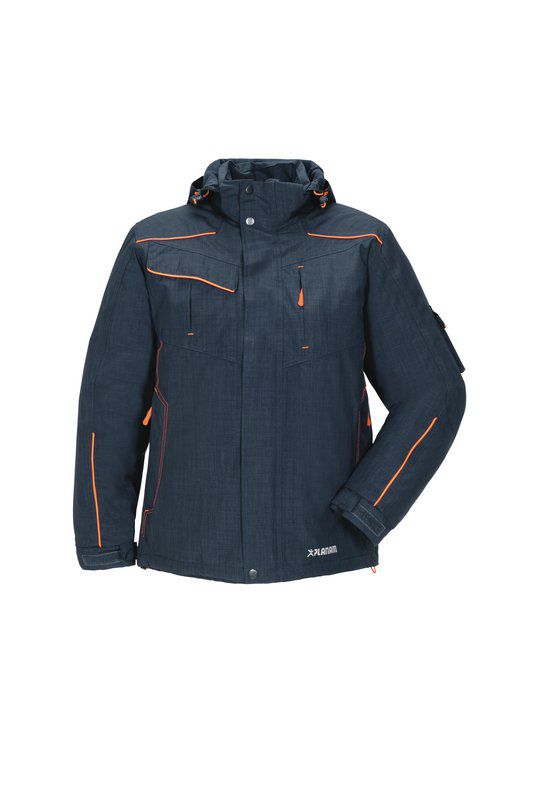 Produktbild Planam Outdoor Neon Regenjacke marine orange Größe S