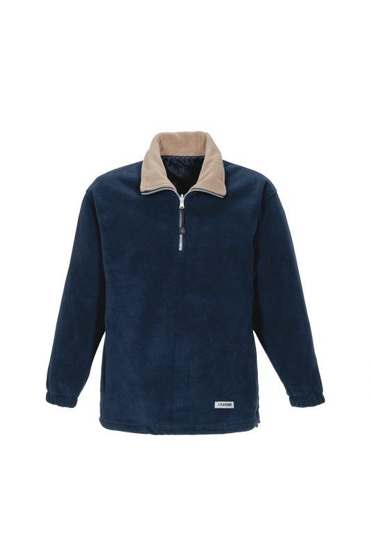 Produktbild Planam Outdoor Relax Fleecetroyer Jacke marine camel Größe S