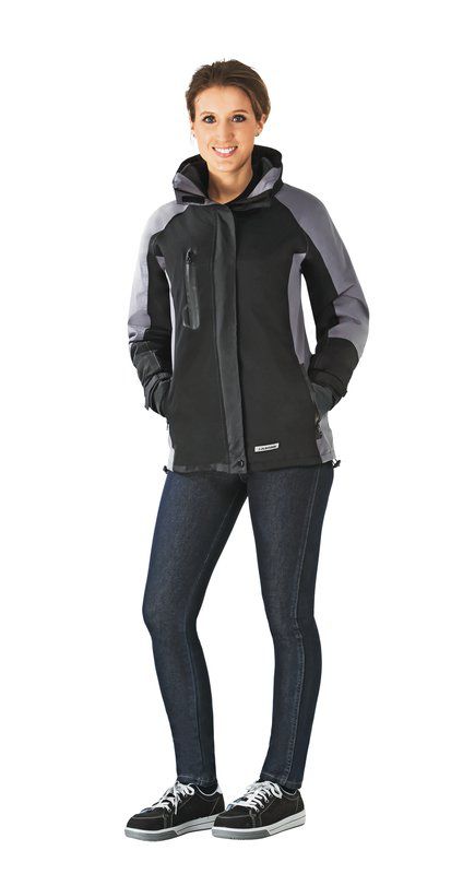 Produktbild Planam Outdoor Regenjacke Shape Damen Jacke schwarz grau Größe XL bild 2