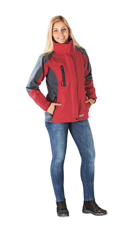 Produktbild Planam Outdoor Regenjacke Shape Damen rot grau Größe M bild 2
