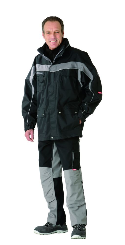 Produktbild Planam Plaline Arbeitskleidung Allwetterjacke schwarz zink Größe XXL bild 2
