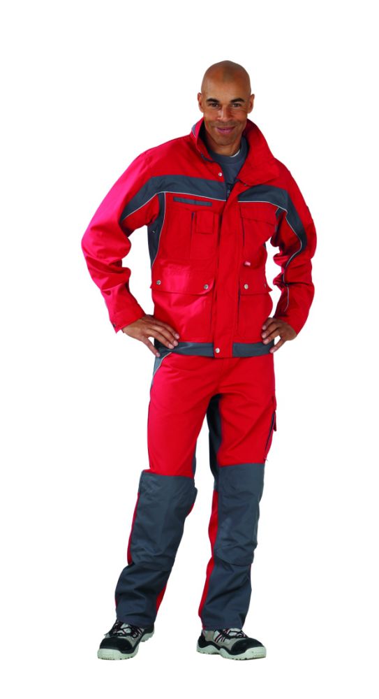 Produktbild Planam Plaline Arbeitsjacke Bundjacke rot schiefer Größe 28 bild 2