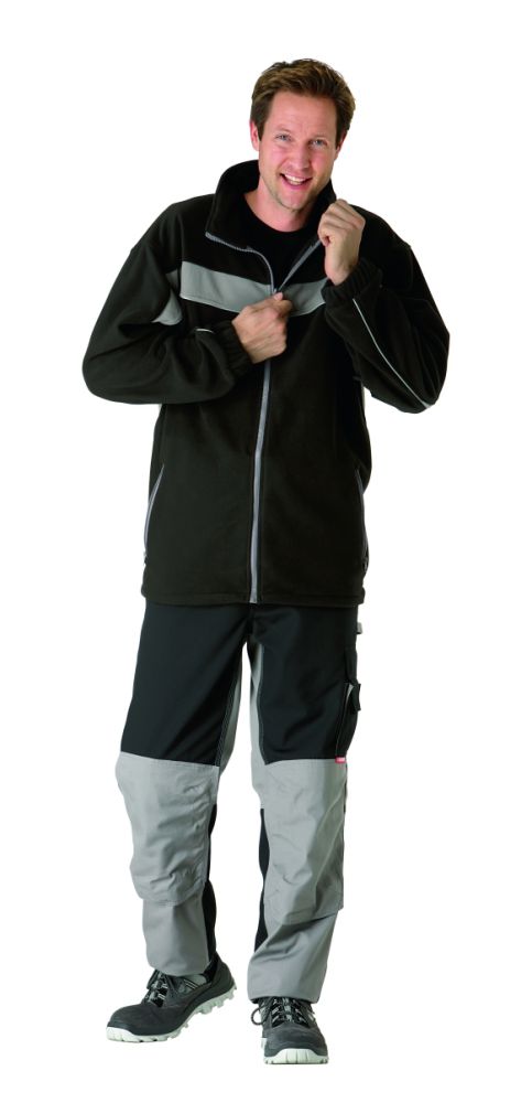 Produktbild Planam Plaline Arbeitsjacke Fleecejacke schwarz zink Größe XS bild 2