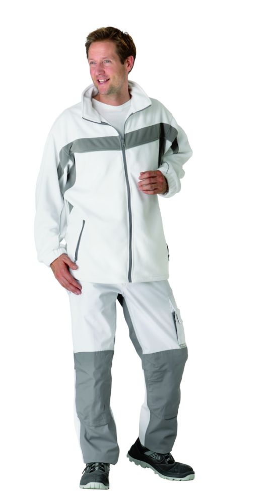 Produktbild Planam Plaline Arbeitsjacke Fleecejacke reinweiß zink Größe XS bild 2