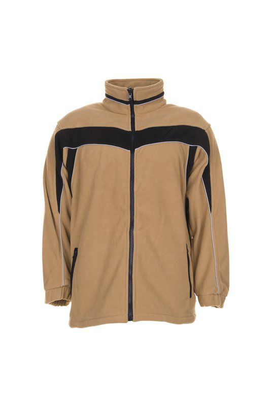 Produktbild Planam Plaline Arbeitsjacke Fleecejacke sand schwarz Größe XS