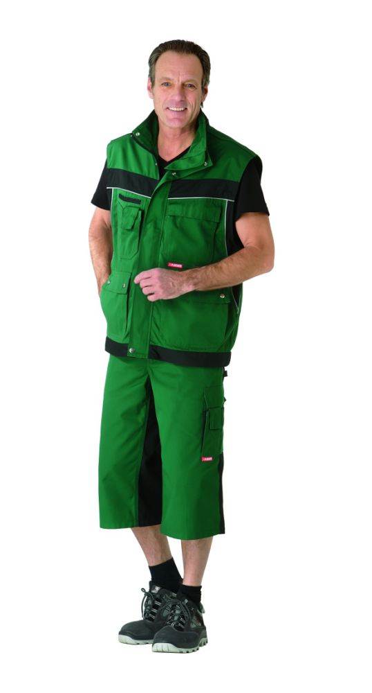 Produktbild Planam Plaline Arbeitskleidung dreiviertel Hose grün schwarz S bild 2