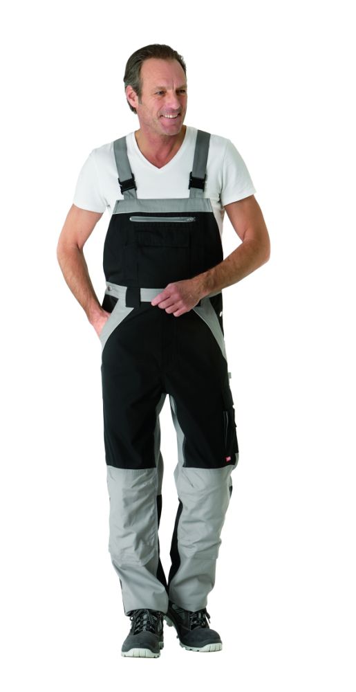 Produktbild Planam Plaline Arbeitshose Latzhose schwarz zink Größe 26 bild 2