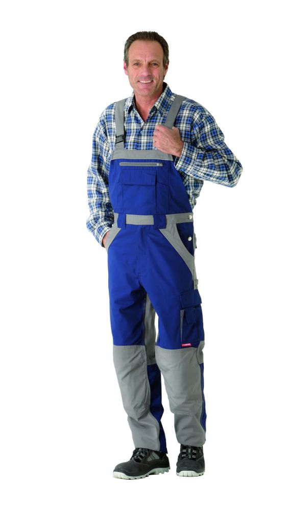 Produktbild Planam Plaline Arbeitshose Latzhose marine zink Größe 54 bild 2