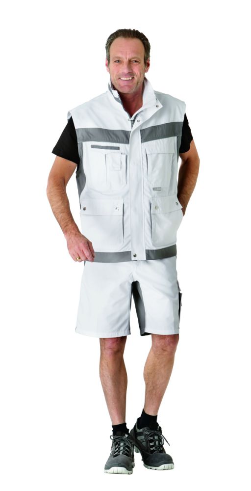 Produktbild Planam Plaline Arbeitskleidung Shorts reinweiß zink S bild 2