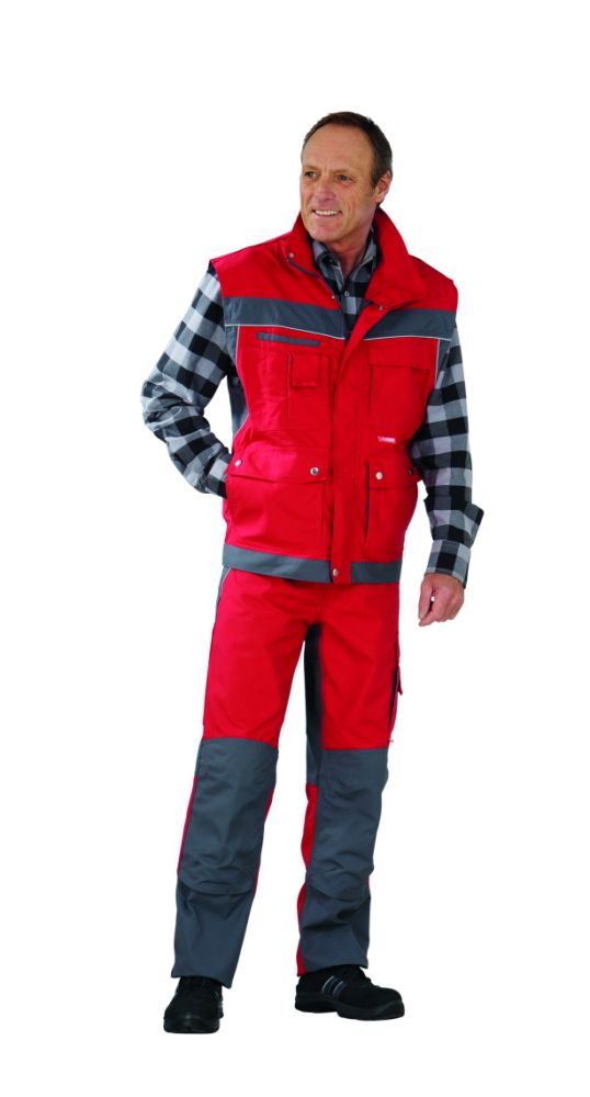 Produktbild Planam Plaline Arbeitsweste rot schiefer XS bild 2