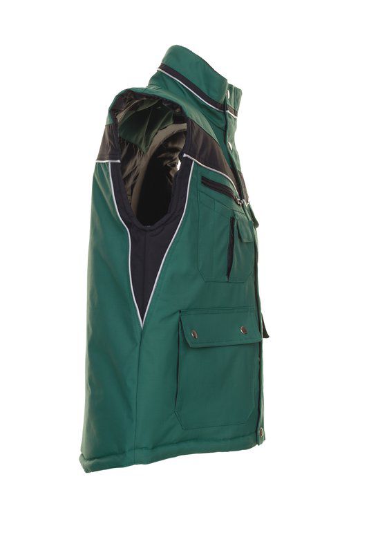 Produktbild Planam Plaline Arbeitsweste Winterweste grün schwarz Größe XXL bild 3