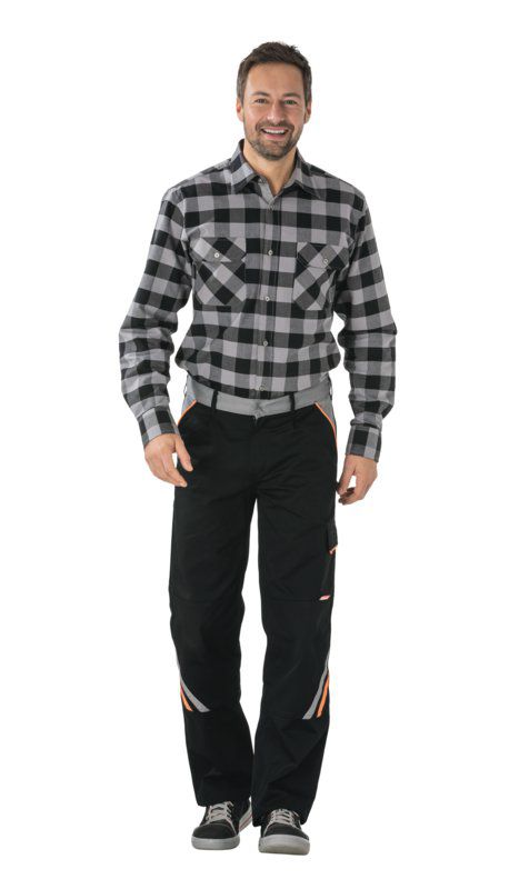 Produktbild Planam Visline Arbeitshose Bundhose schwarz orange zink Größe 40 bild 2