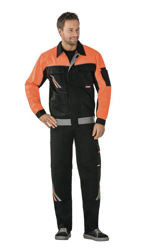 Produktbild Planam Visline Arbeitsjacke V1 Bundjacke schwarz orange zink Größe 60 bild 2