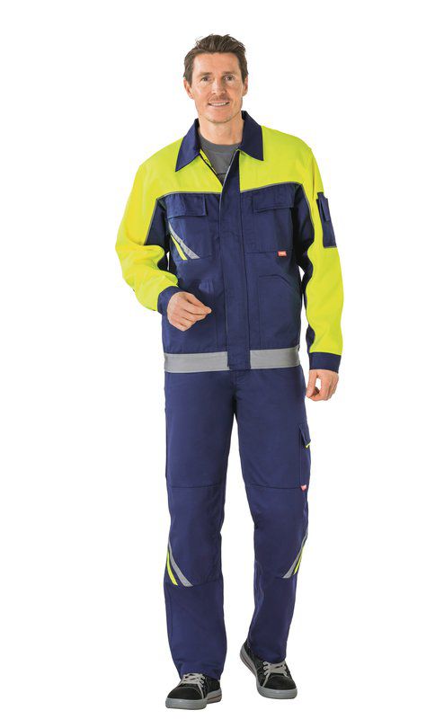 Produktbild Planam Visline Arbeitsjacke V1 Bundjacke marine gelb zink Größe 40 bild 2
