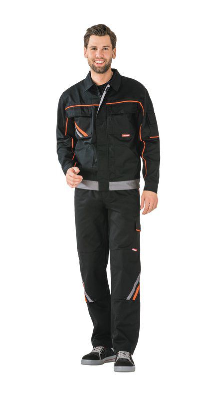 Produktbild Planam Visline Arbeitsjacke V2 Bundjacke schwarz orange zink Größe 62 bild 2